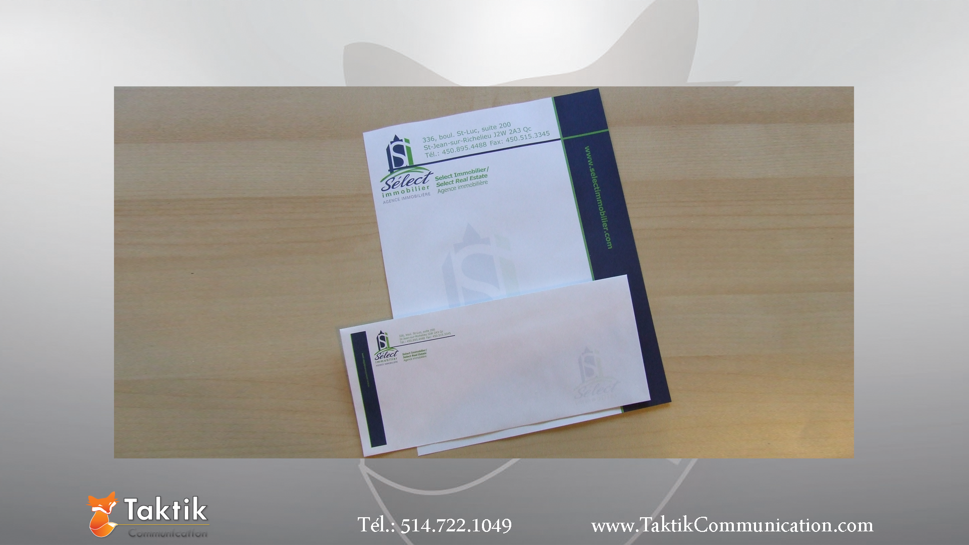 Kit Courrier Select Immobilier Taktik Communication Taktik Communication